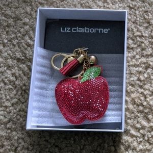 Liz Claiborne Apple Keychain
